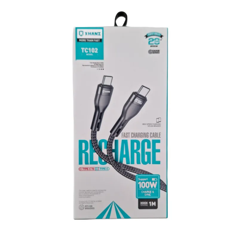کابل شارژ دو سر Type-C ایکس هانز برند X-Hanz مدل TC102